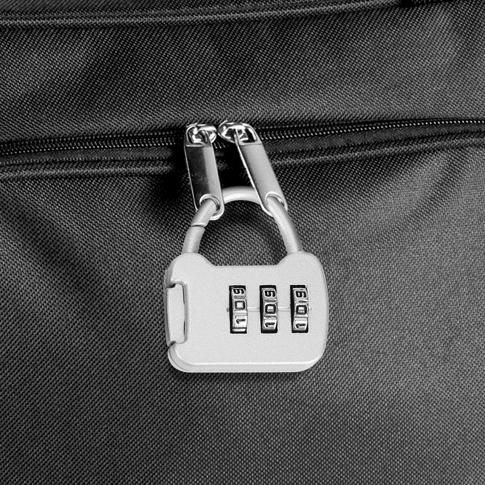 Portable 3 Digit Code Combination Password Lock Mini Luggage Case Lock Backpack Padlock for Travel Backpack Lock
