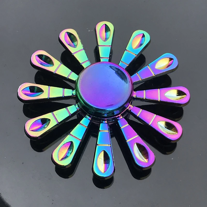 Hand Spinner Office Man Round Fidget Gyro Anxiety Relief Stress EDC Focus Finger Toys for Children Spinners