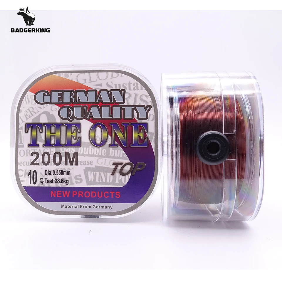 200m fluorocarbon coating fishing line white brown sinking high Abrasion Resistance low stretch carp mono fishing line