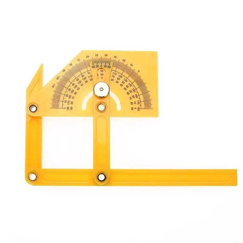 Protractor And Plastic Angle Finder Woodworking Measurement Tool 0° To 180° Woodworking Angle Ruler Protractor Measuring Tool
