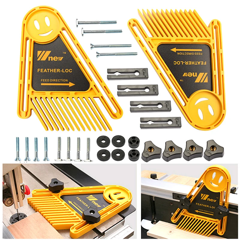 Multi-purpose Feather Loc Board Set Woodworking Engraving Machine Double Featherboards Miter Gauge Slot Woodwork DIY Tools