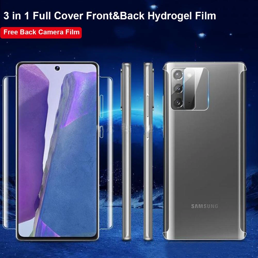 Full Cover Hydrogel Film For Samsung Galaxy S21 ultra S20 plus S10 plus Note 20 ultra Note 10 plus 9 8 S9 S8 plus Nano Film