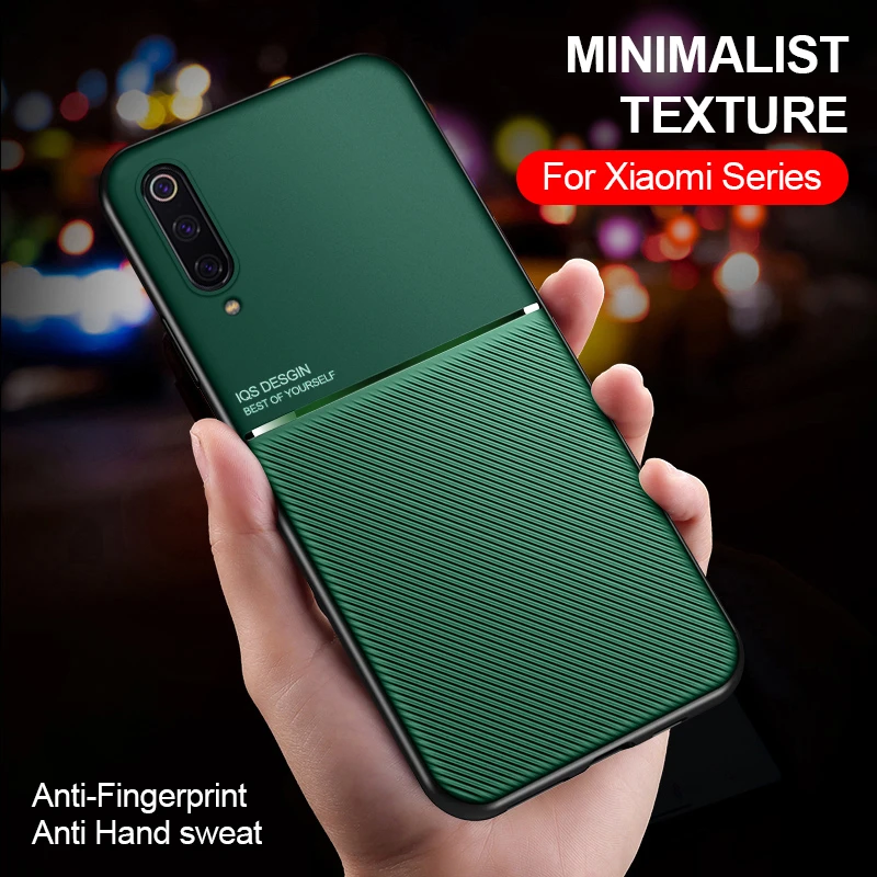 Frosted Anti-fingerprint Magnetic Case For Xiaomi Mi 9 Se Soft TPU Cover on Redmi 9A 9C NFC Note 9T 9S Pro Max Mi9 lite Mi9t 9se