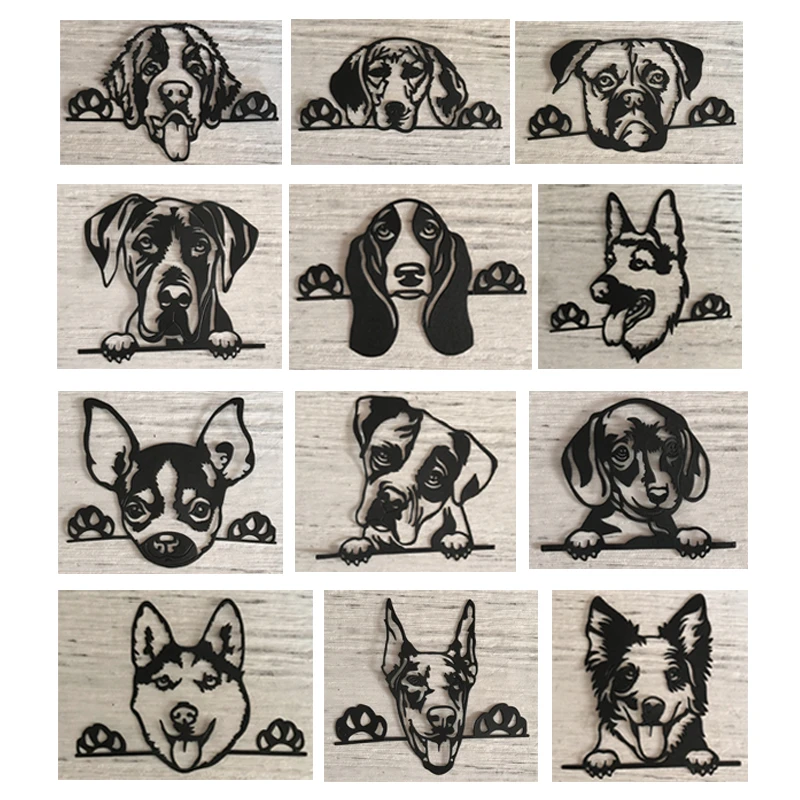 Miss Vintage Craft Dog Metal Cutting Dies Mold Punch Stencil For DIY Scrapbooking Paper Album Photo Cards Making Animal Dies Cut