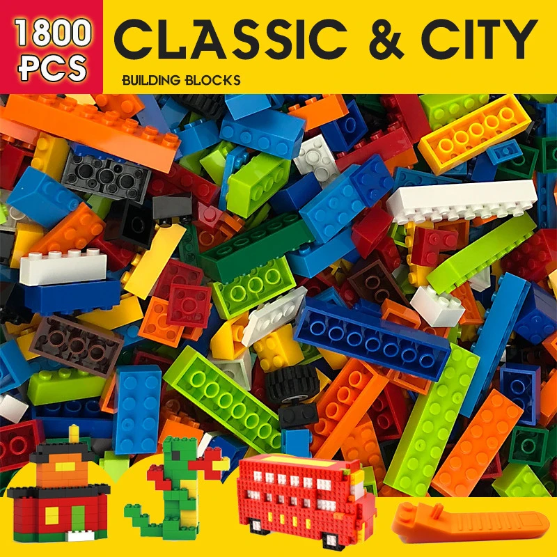 Small Building Blocks City Classic Brand Creative Bricks Bulk Model Figures Educational Kids Toys Small Size All Available