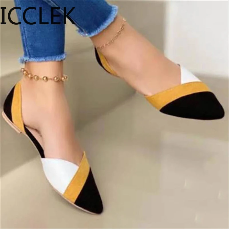 2020 New Arrival Women Flats Beautiful and Fashion Summer Shoes Flat Ballerina Comfortable Casual Women Shoes Size 44