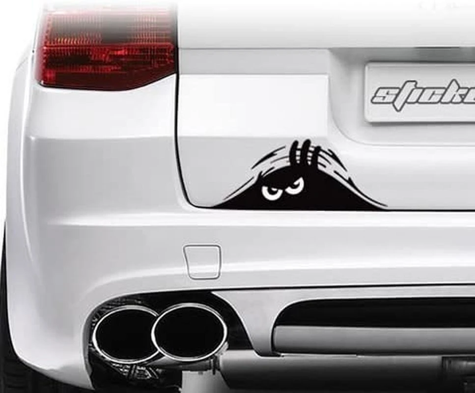 Funny Peeking Monster Car Stickers Decorate Smile and Anger Waterproof Fashion Automobile Styling kawaii Sticker Decal