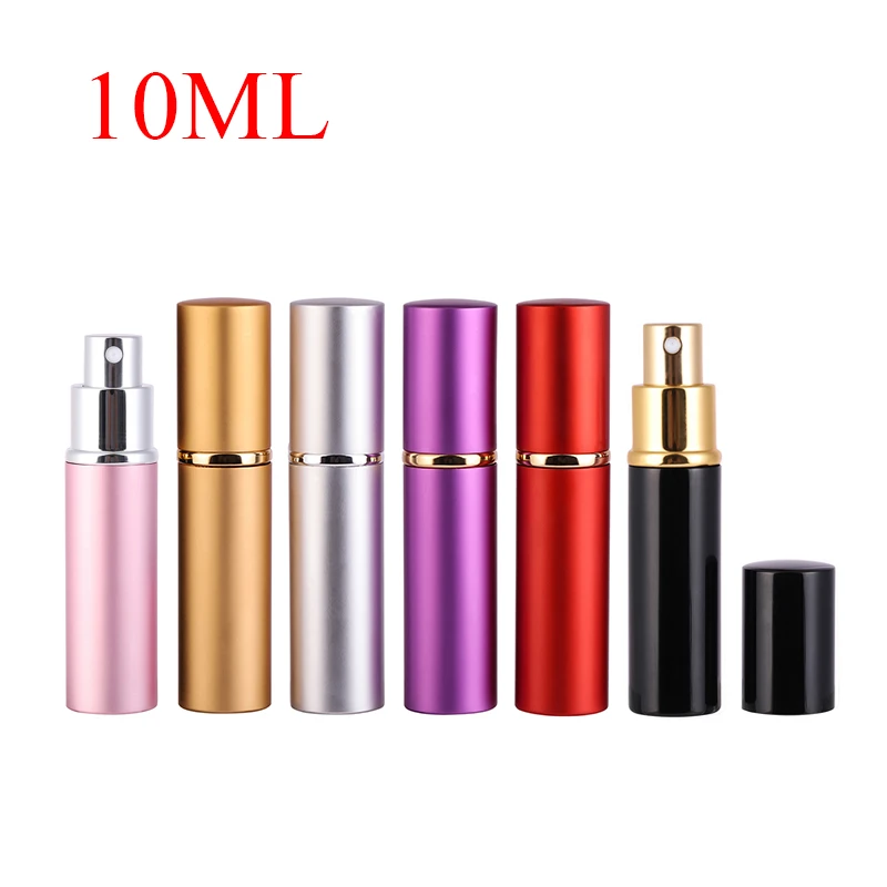 10MLNew Mini Portable For Travel Aluminum Refillable Perfume Bottle With Spray&Empty Cosmetic Containers With Atomizer Hot Sale