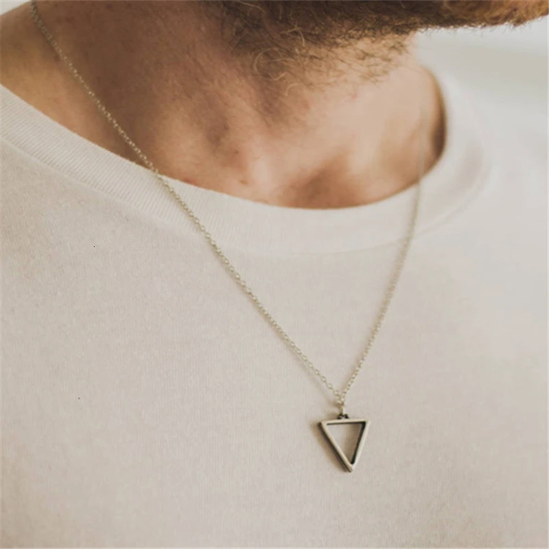 Fashion new  Pendant Necklace Men Temperament Stainless Steel Chain Necklace For Men Party Jewelry Gift