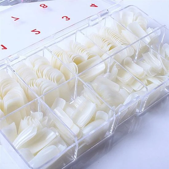 1box 500Pcs Fashion Full Cover Natural False Nails Fake Tips DIY With Box Beauty Tool False Acrylic Artificial Nail Art Tips