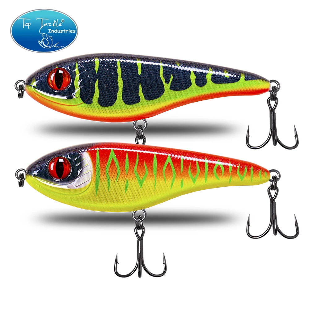 CF Lure 90mm/120mm/150mm (Color 1~24) Slow Sinking jerkbait musky pike slider Bass fishing lure Tackle