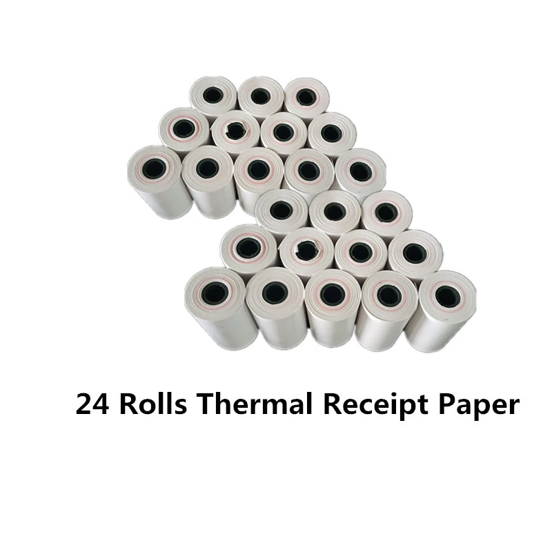 GOOJPRT 57x30mm Thermal Receipt Paper for Mini 58mm Inkless Wireless Bluetooth Thermal Receipt Printers PT200 PT210 MTP-II QR701