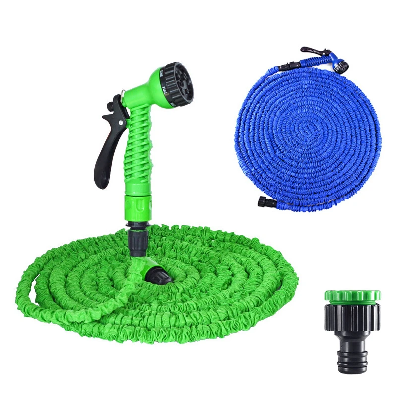 Garden High Pressure Water Gun Magic Water Pipe 25FT-100FT Expandable Flexible Hose Garden Watering Car Wash Water Gun Dropship