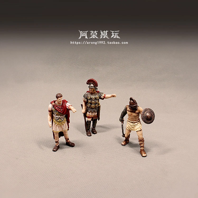 Medieval Rome Castle Knight Miniature Spartan Warriors Crusader Cavalry Guard Soldier Pirate Action Figure Figurine Model Toys
