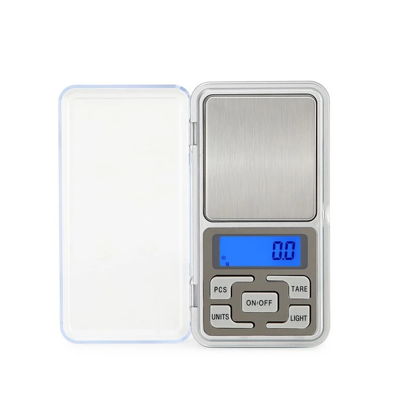 Portable 200g x 0.01g Pocket Digital Scale Tool LCD Electronic Jewelry Diamond Gold Herb Balance Weighting Scales Blue Backlight