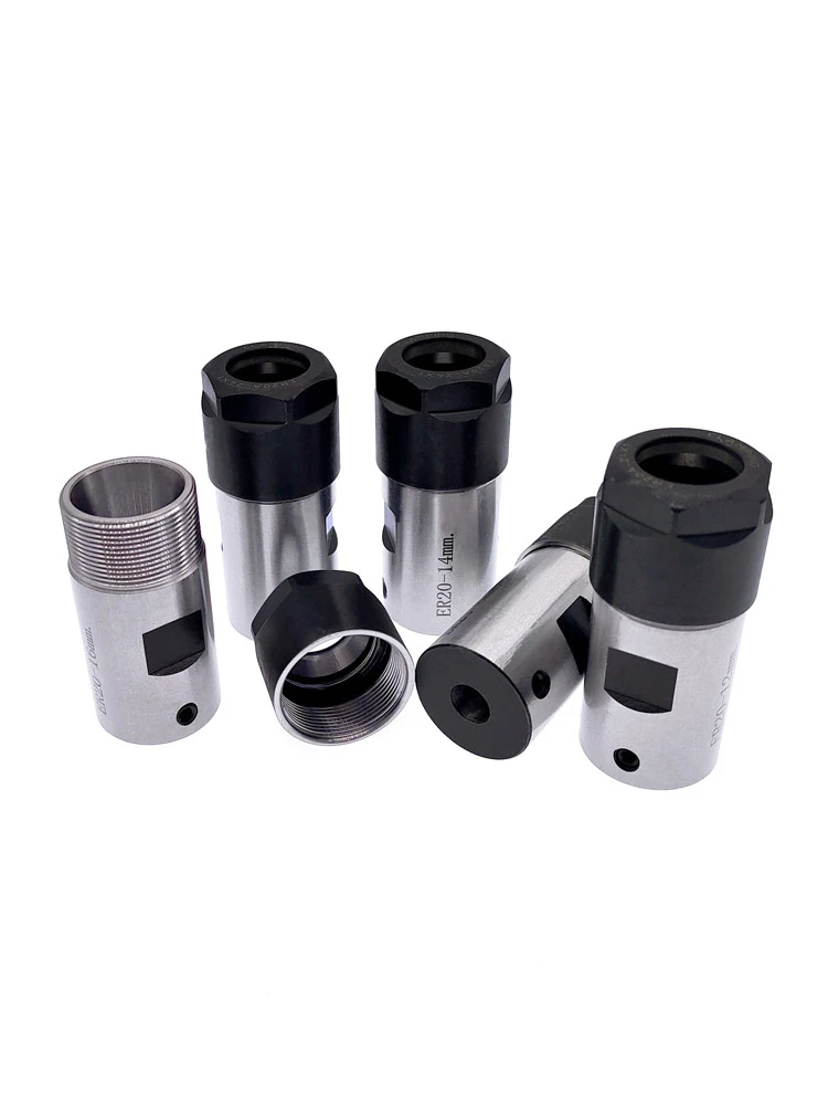 1pcs ER11 ER16 ER20 Collet Chuck Shaft Lathe Tools Spindle Extension Rod 4mm 5mm 6mm 6.35mm 8mm 10mm 12mm 14mm 16mm