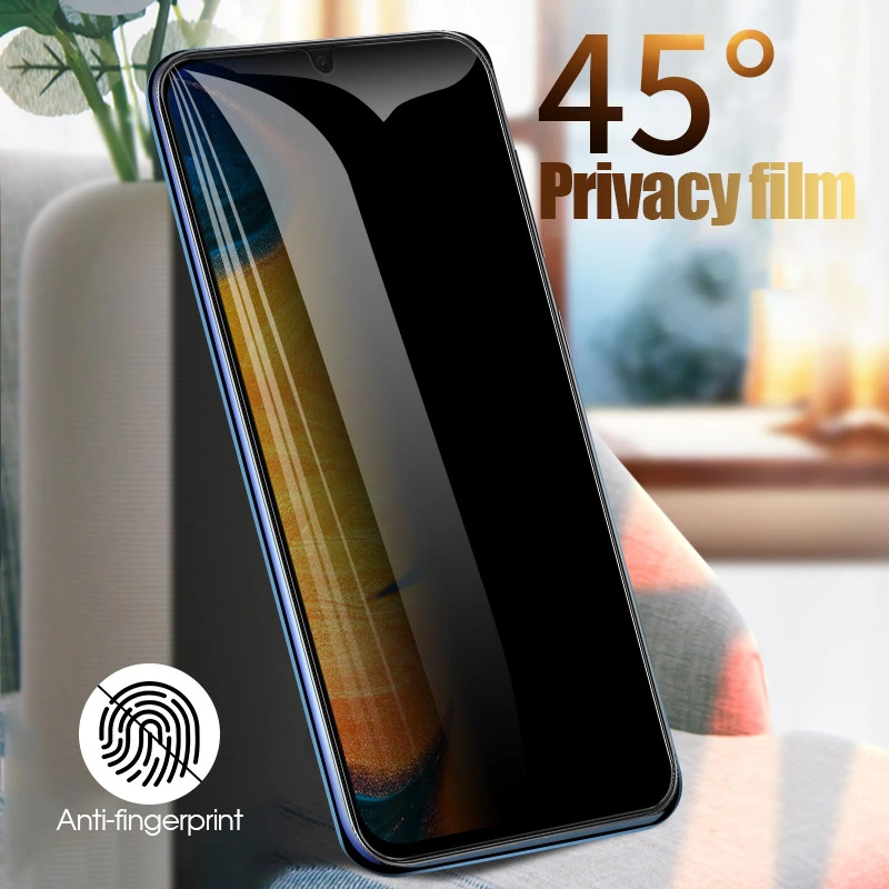 Anti Spy Tempered Glass For Samsung A71 A51 A32 A52 A42 A50 A70 Screen Protector A21S A40 A30 A20 A10 A7 2018 J4 J6 J8 Plus Film