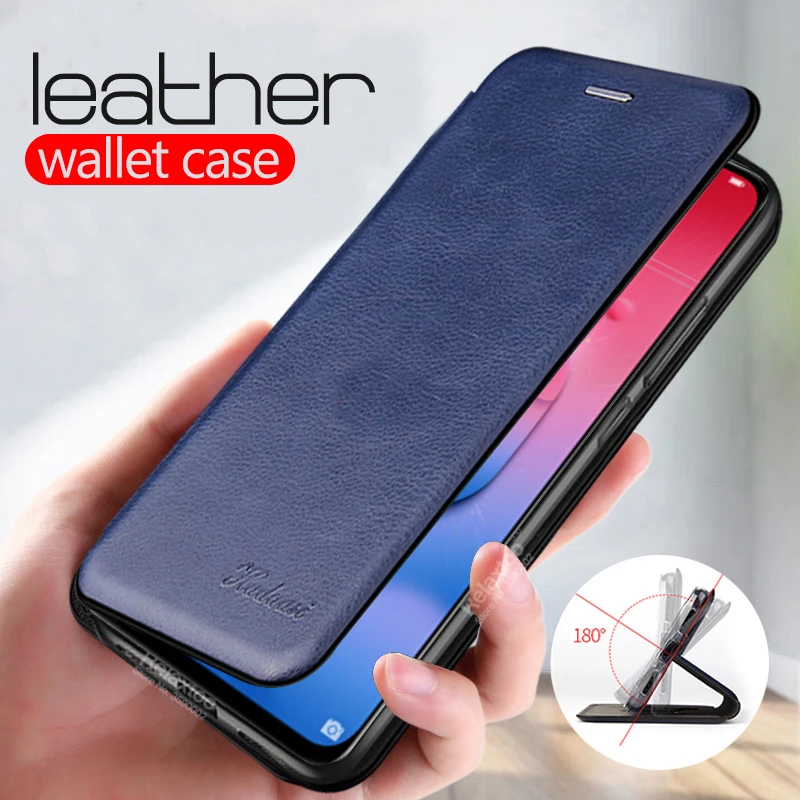 leather Flip case For huawei honor 10 lite 9 light 20s 10i 9x nova 5T  p30 p20 pro P smart Z 2019 book phone Cover coque fundas