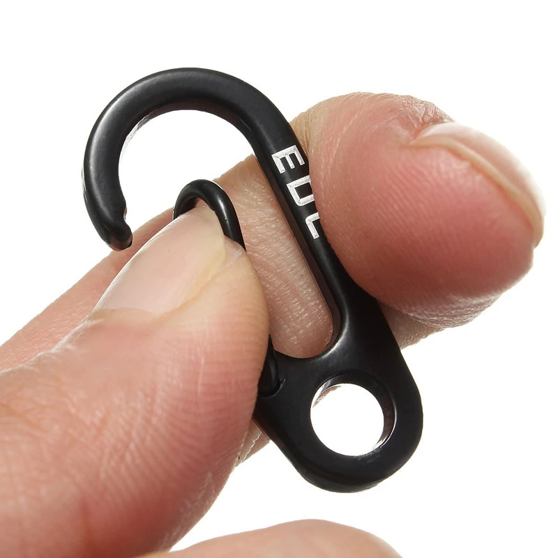 New Hot Hot-sale EDC Gear Mini Carabiner EDC Gear Snap Spring Clips Hook Outdoor Survival Keychain Pocket Hiking Climbing Tool S
