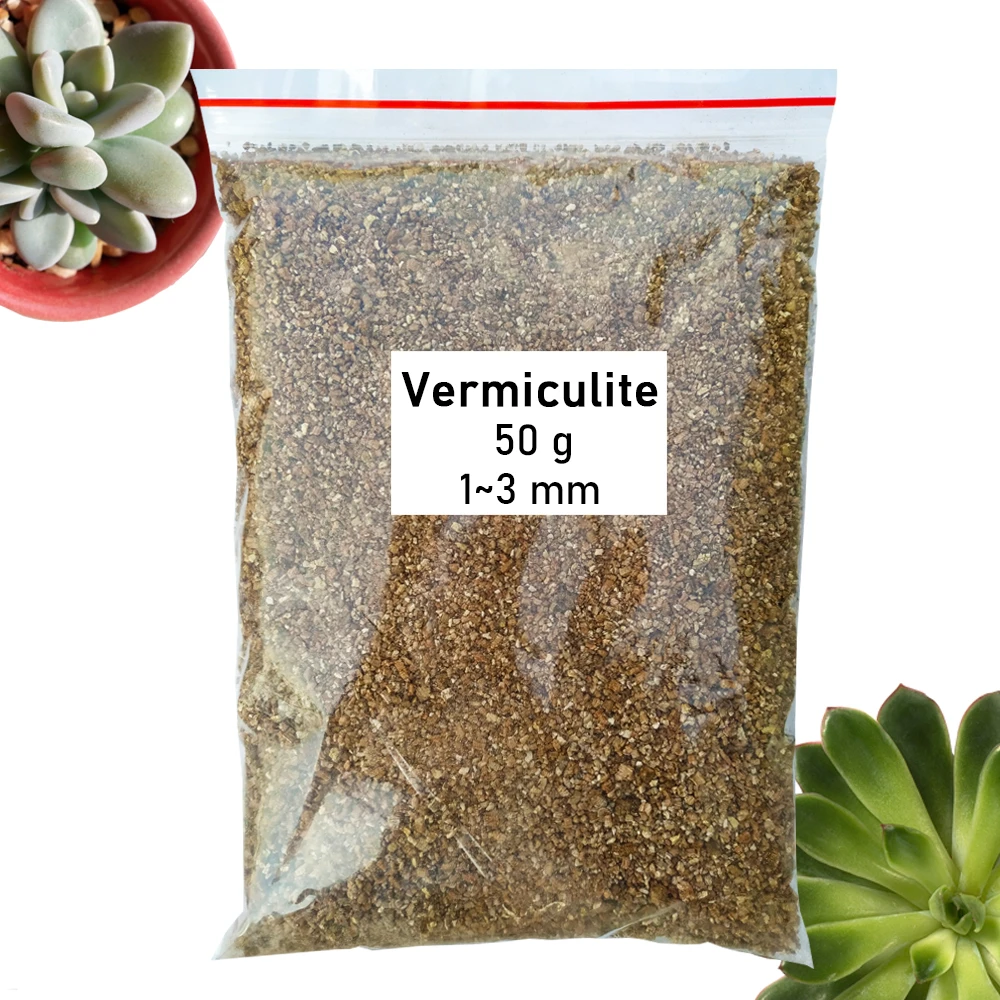 50g (0.5L size 1~3mm) Vermiculite Light lNutrient Soil Plant Nursery Breathable Loose Land Substrate For Garden Bonsai