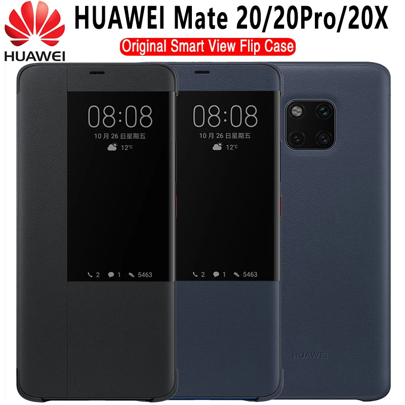 HUAWEI Mate 20 Pro Case Original Huawei Mate 20 X Case Mate 20 Flip Cover Smart View Window Protect Stand Huawei Mate 20X Case