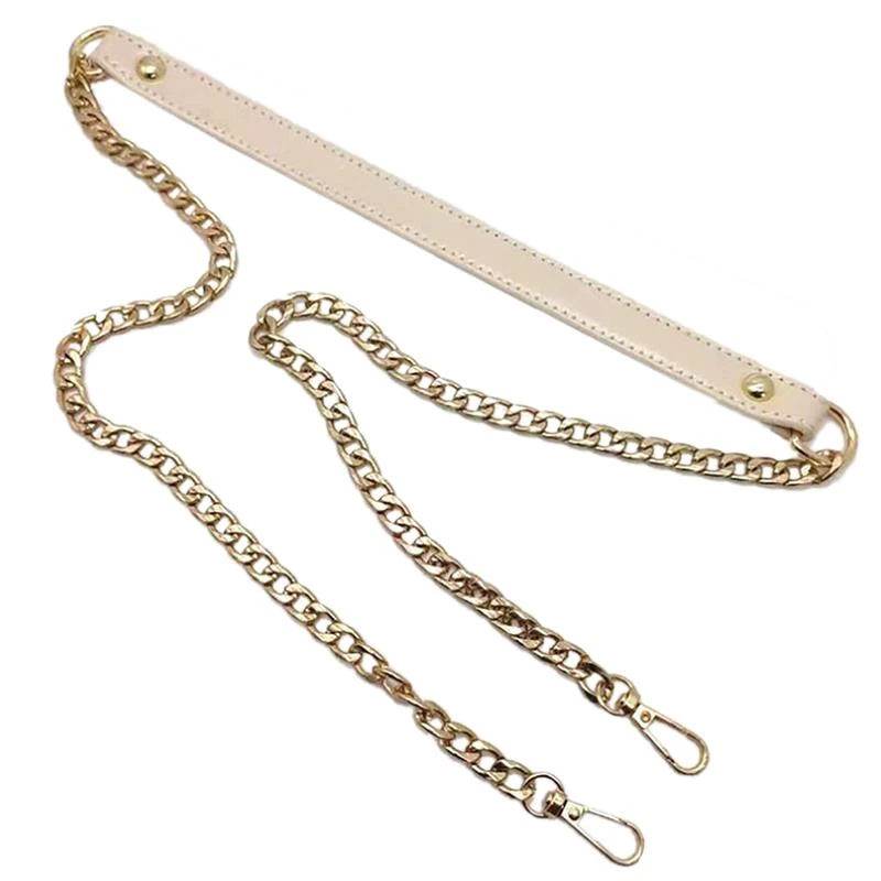 120cm Bag Chain Replacement Metal PU leather Bag Straps for DIY Handbag Handles Shoulder Straps Accessories bag Handles