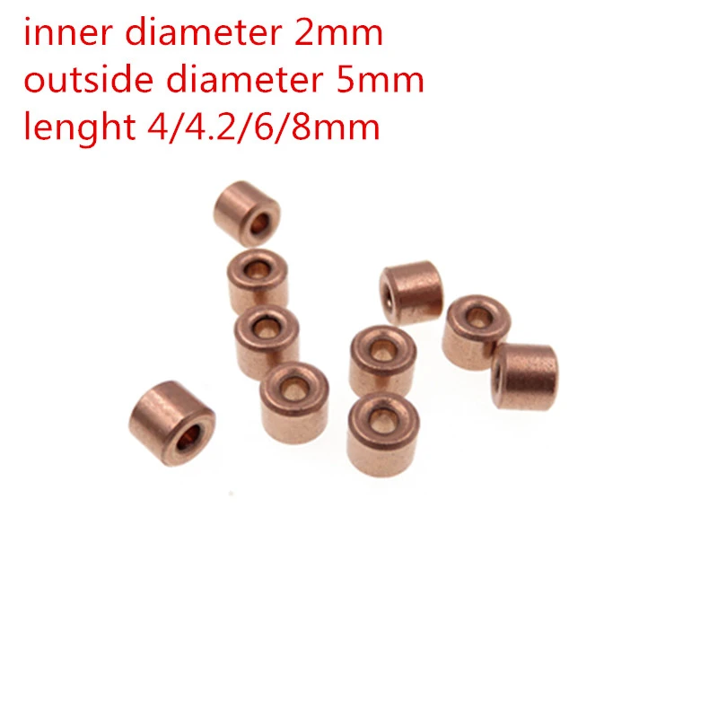 10pcs/lot oil mini bearing copper sleeve Copper base small bearing metallurgical parts