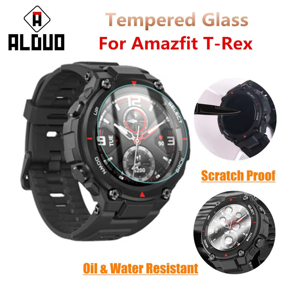 Tempered Glass for Huami Amazfit T-rex T rex Smartwatch Screen Protector Watch Protective Glasss for Xiaomi Amazfit T-Rex Pro