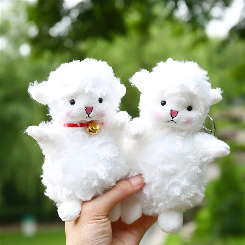 15CM Height Approx.  Sheep Alpaca Llama Plush Toy  Animal Plush Stuffed Toys , key chain Plush Dolls