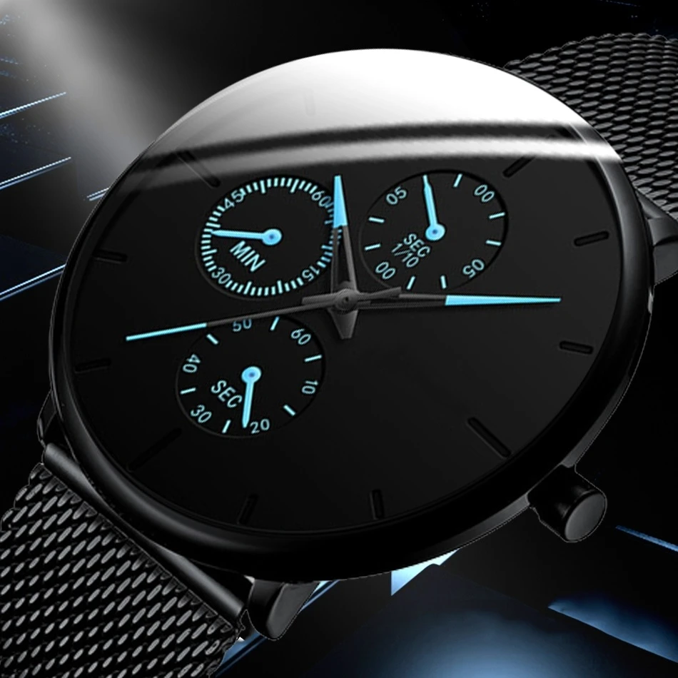 Relogio Masculino 2021 Mens Watches Male Clock Quartz Watch Casual Slim Mesh Steel Men Watch Waterproof Designer Sport Watch