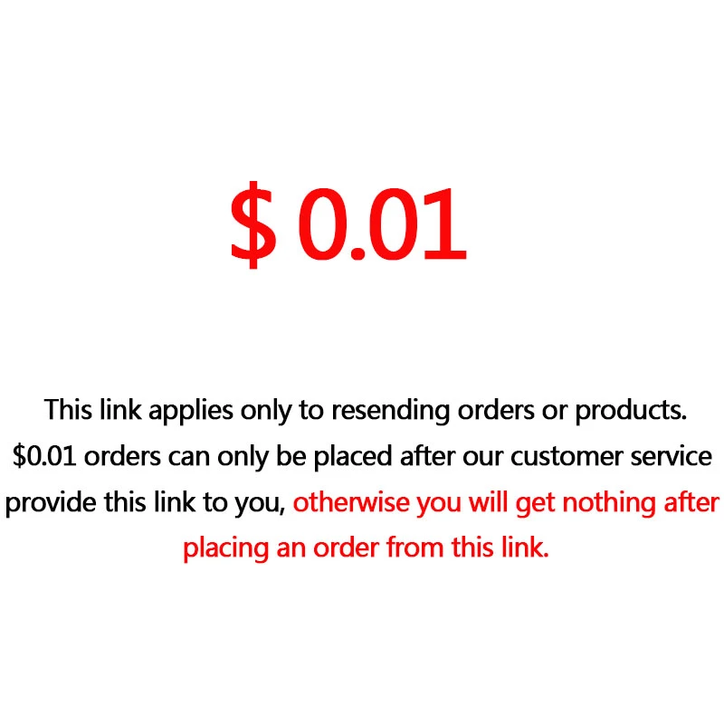 0.01This link applies only to resending orders or products