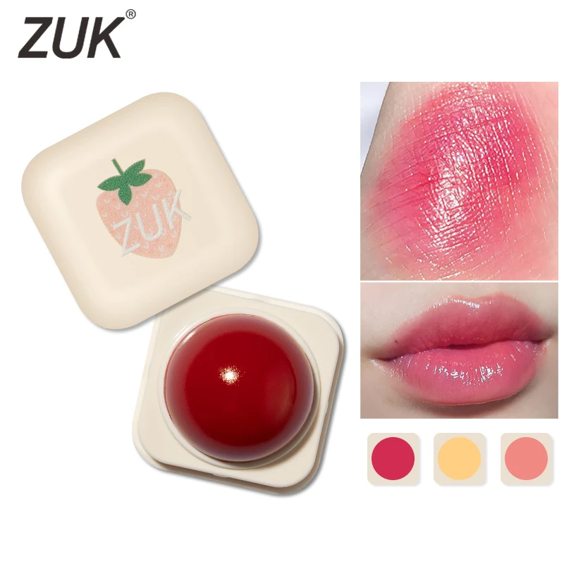 ZUK Sugar Lipstick Ball Moisturizing Lip Balm Innovative Spherical Lipstick Natural Care Lipstick Ball Cute Lip Makeup Cosmetic