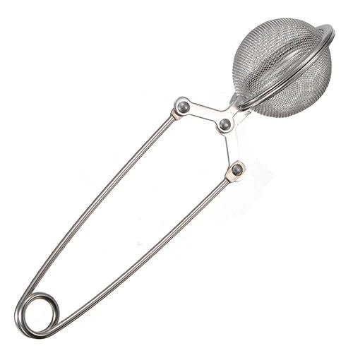 Stainless Steel Tea Infuser Sphere Mesh Tea Strainer Coffee Herb Spice Filter Diffuser Handle Tea Ball