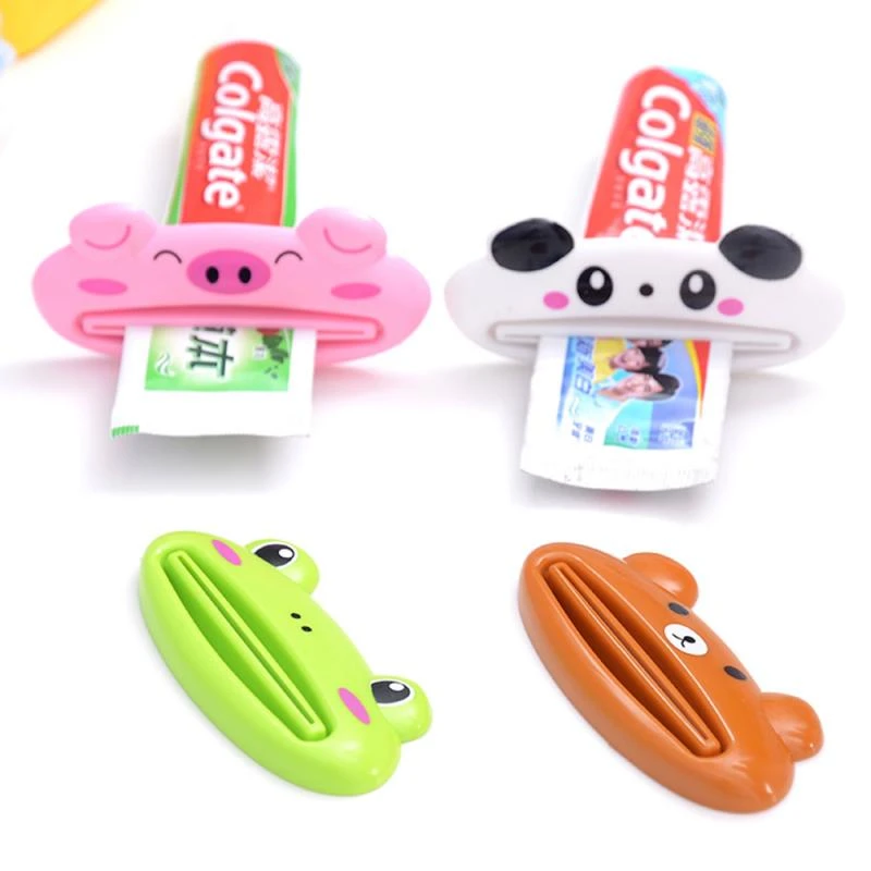 Toothpaste Squeezers Cartoon  Extruder  Cleanser  Dispenser Rolling Holder Bathroom Accessories