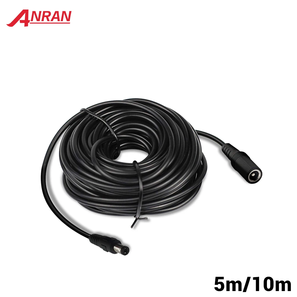 5M 10M Power Extension Cable 5.5mm x 2.1mm DC Standard Cord for CCTV Security Camera