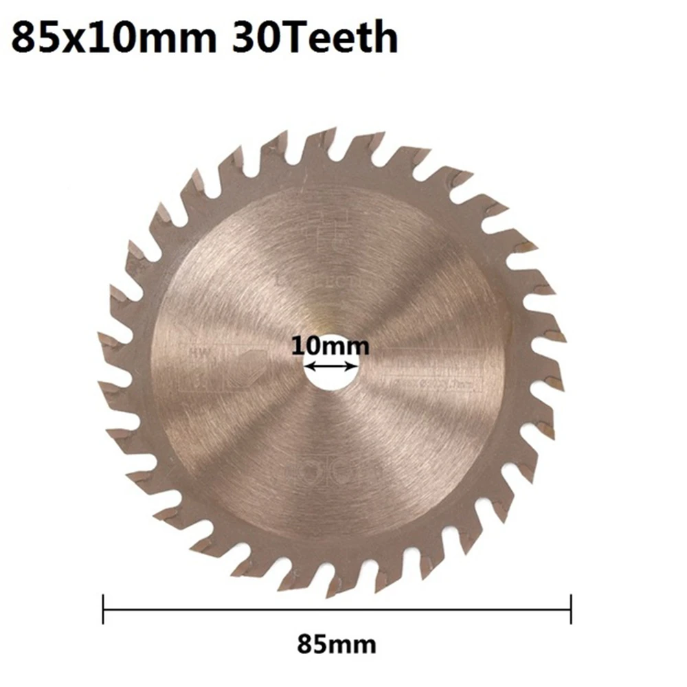 1pc 85x10mm /85x15mm 24T 30T 36T TiCN Coated Wood Circular Saw Blade Mini TCT Saw Blade Carbide Tipped Cutting Disc