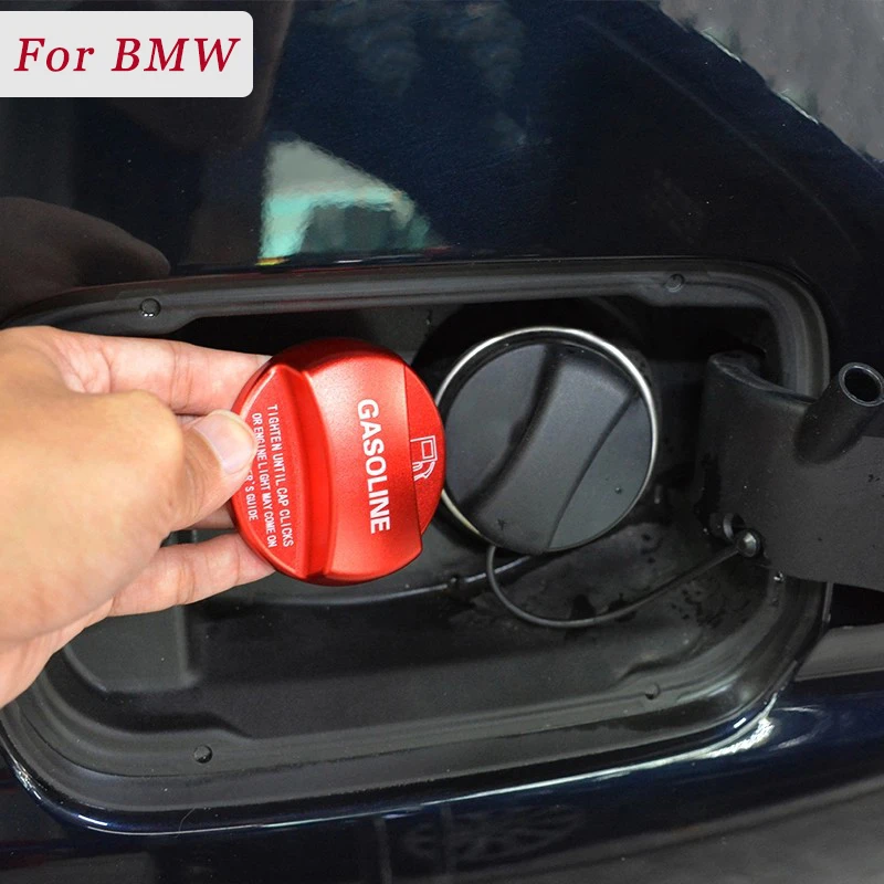 Car Gasoline Petro Diesel Fuel Tank Oil Filler Cover Cap Trim For BMW X1 X3 X4 X5 X6 Aluminum Alloy Oil Filler Cover