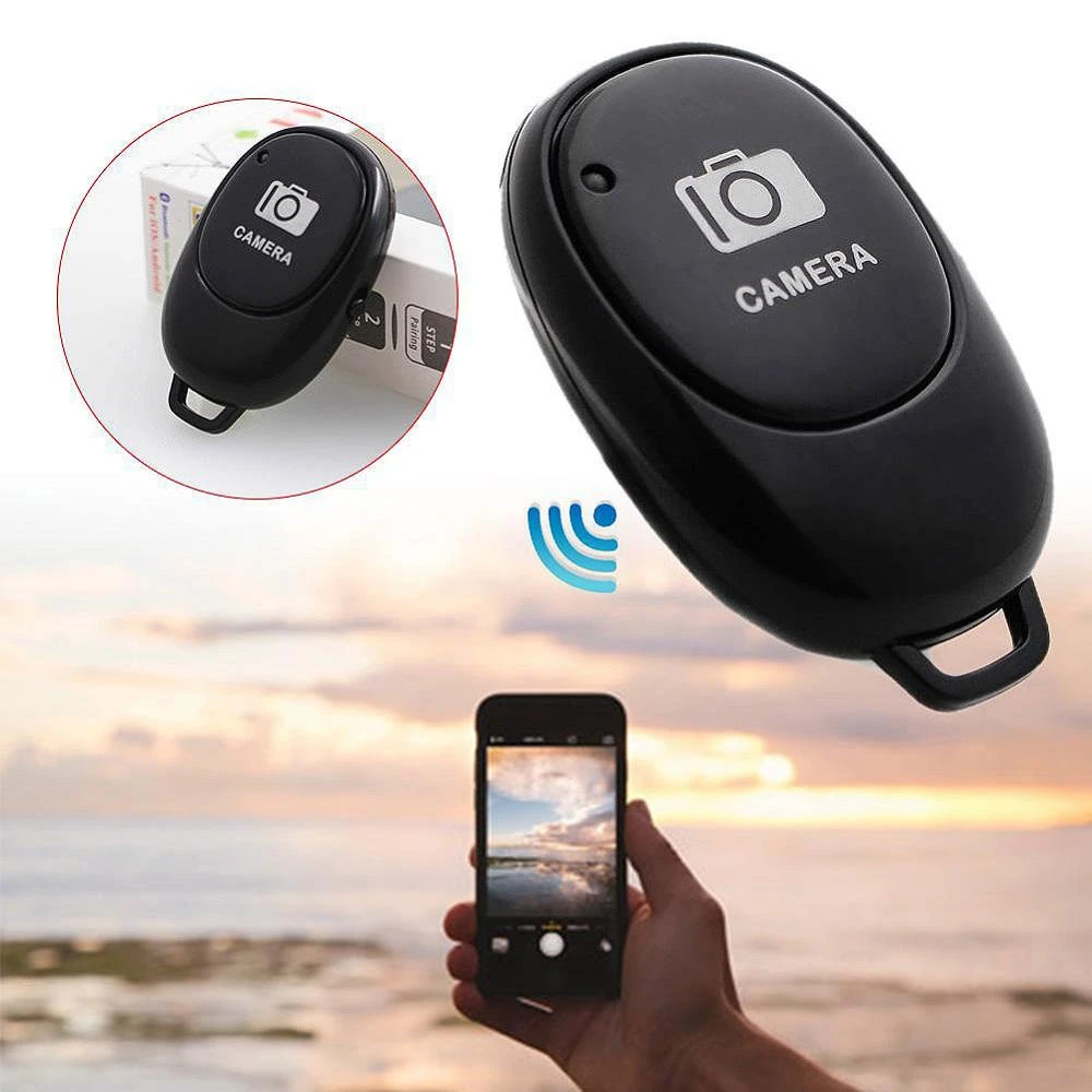 Mini Bluetooth-compatible Remote Control Button Wireless Controller Self-Timer Camera Stick Shutter Release Selfie for Phones