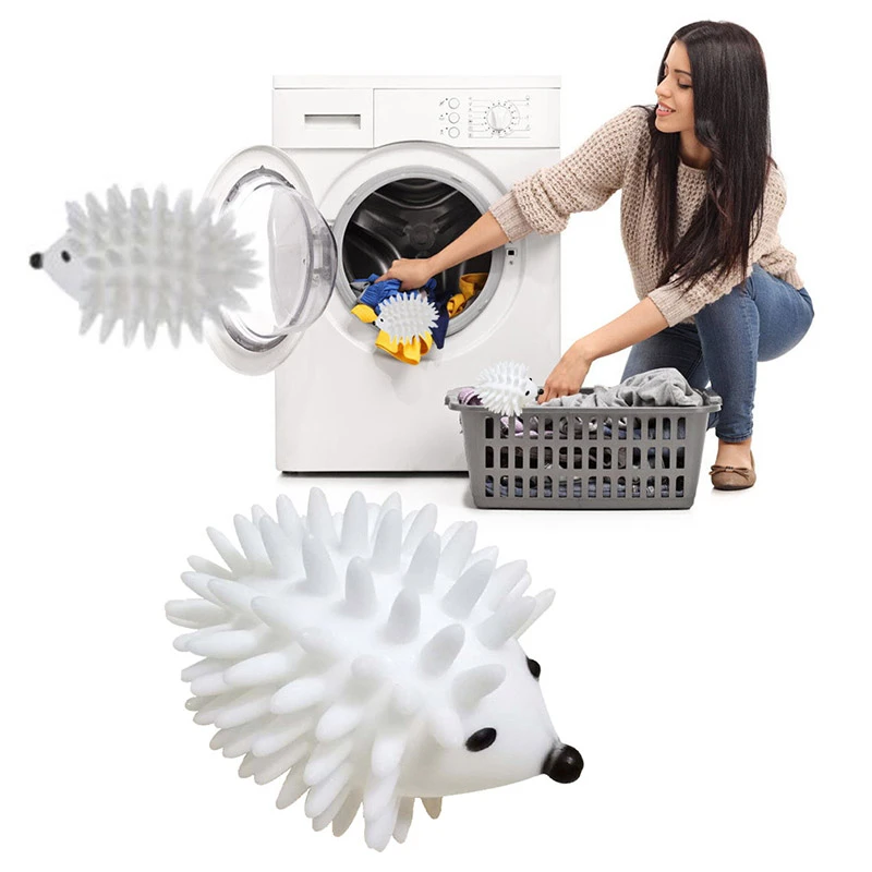 Reusable Hedgehog Washing Laundry Ball Hair Grabs Dryer Ball Clothes Washing Machine Cleaning Ball Cleaning Tools