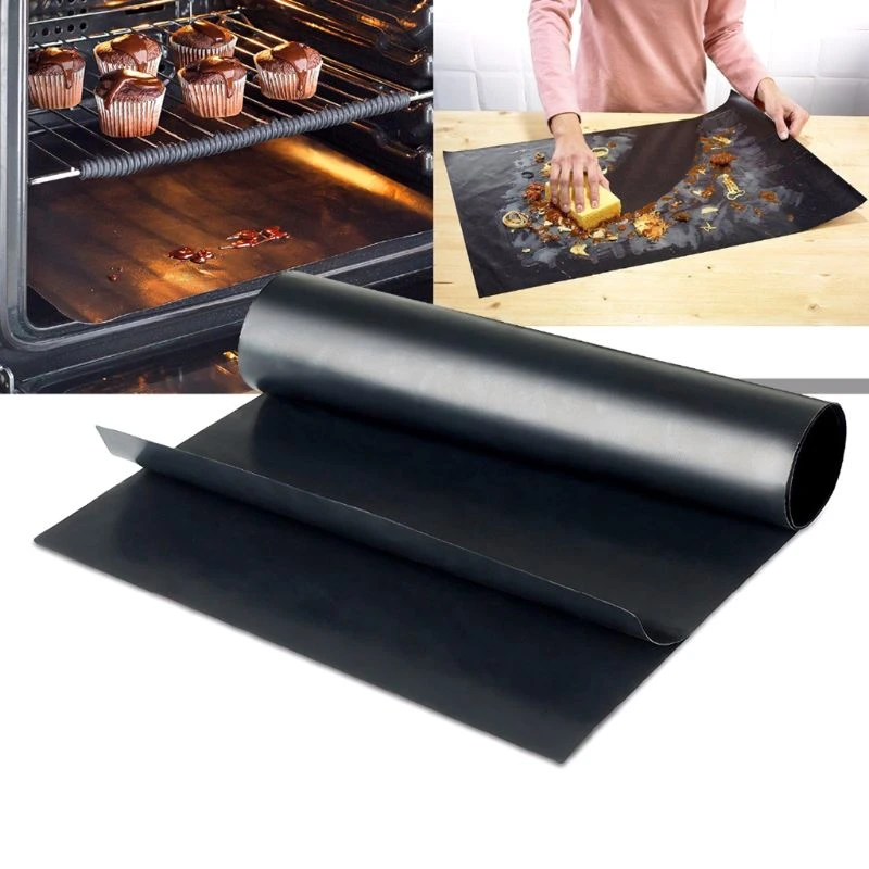 33x40cm Reusable Non-stick BBQ Grill Mat 0.08mm Thick PTFE Barbecue Baking Liners  Cook Pad Microwave Oven Tool