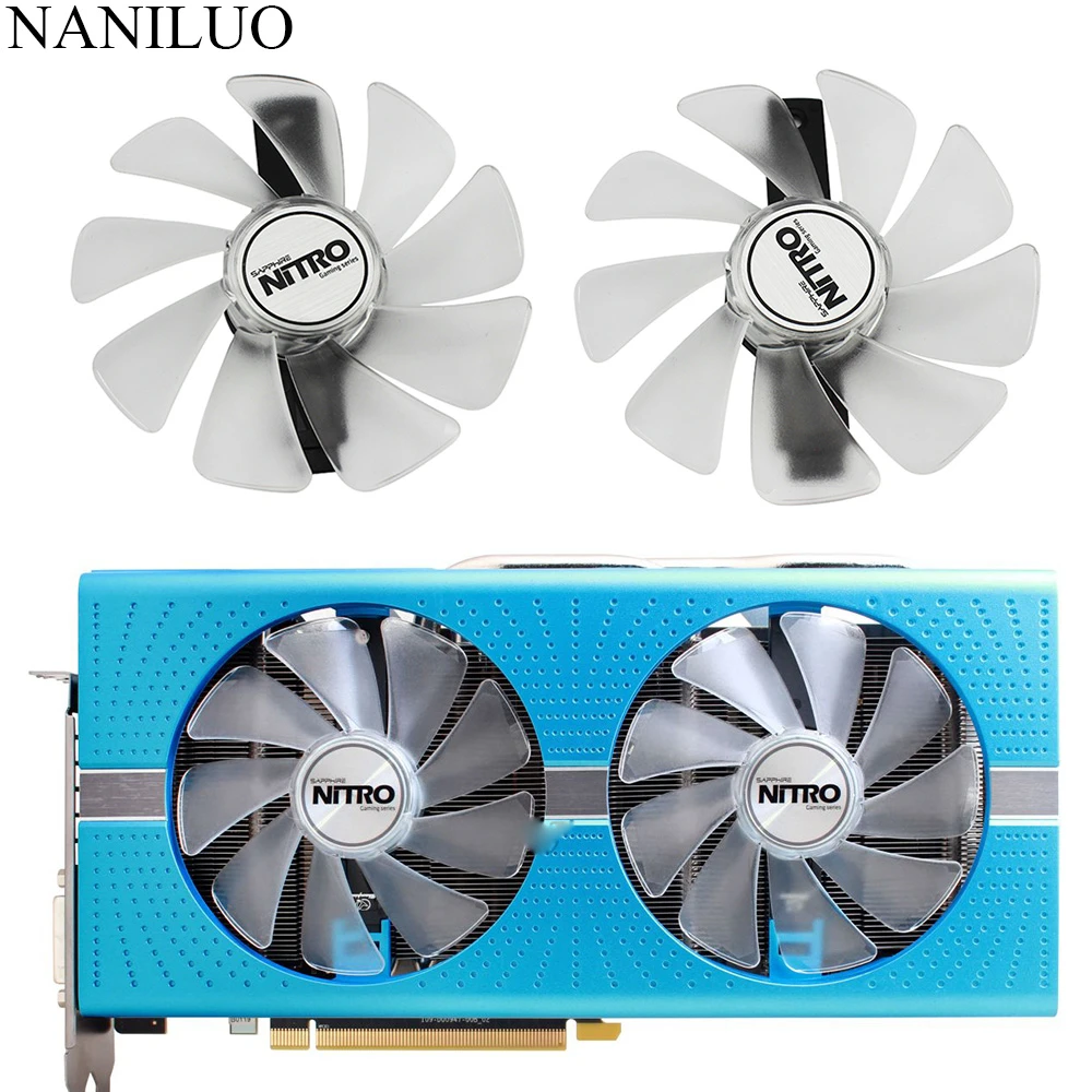 CF1015H12D FD10015M12D RX 590 580 480 470 570 GPU Cooler Fan For Sapphire RX470 RX590 RX580 RX480 RX570 NITRO SpecialEdition Fan