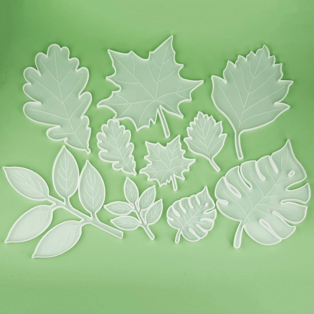 Maple Leaf Coaster Silicone Mold Resin Mold Crystal Resin Epoxy Coaster Mold DIY Home Decoration Craft Resin Art Supplies Tools