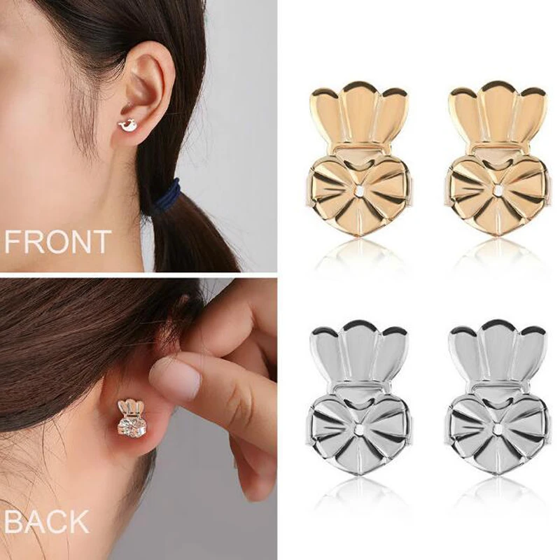 Crown Stud Back Earring Lifters Adjustable Earring Lifts Ear Lobe Ster AM2073