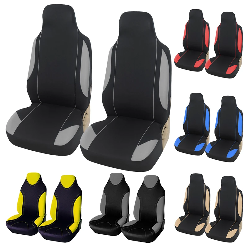 AUTOYOUTH Universal Car Seat Cover Protectors Bucket Seats  Fit for Cars Trucks SUVs Vans 1 Piece or 2 Piece Hand Washable
