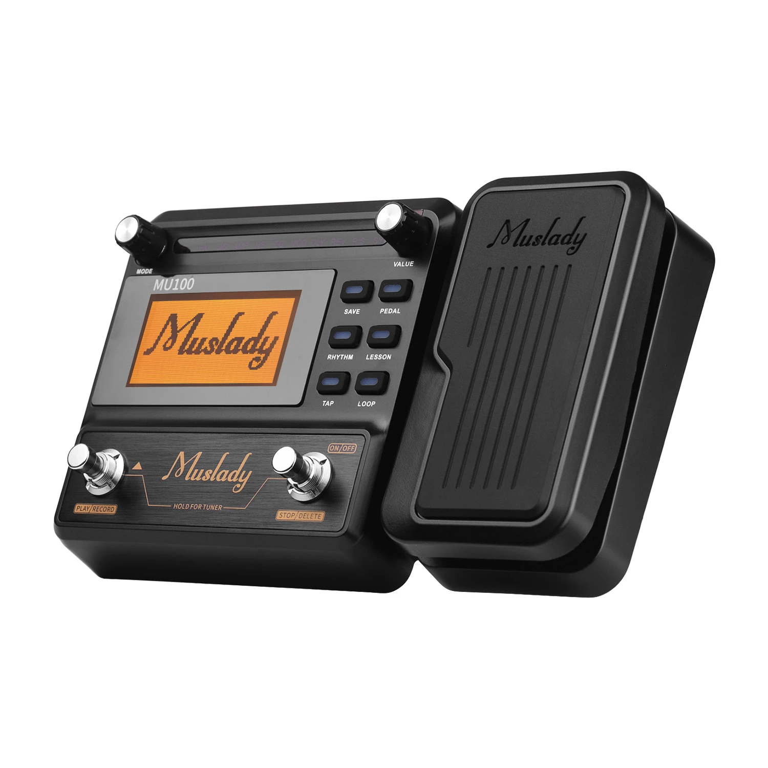 Muslady MU100 GE100 Guitar Pedal Multi-effects Processor Effect Pedal with Loop Recording Guitar Effect Pedal guitar accessories