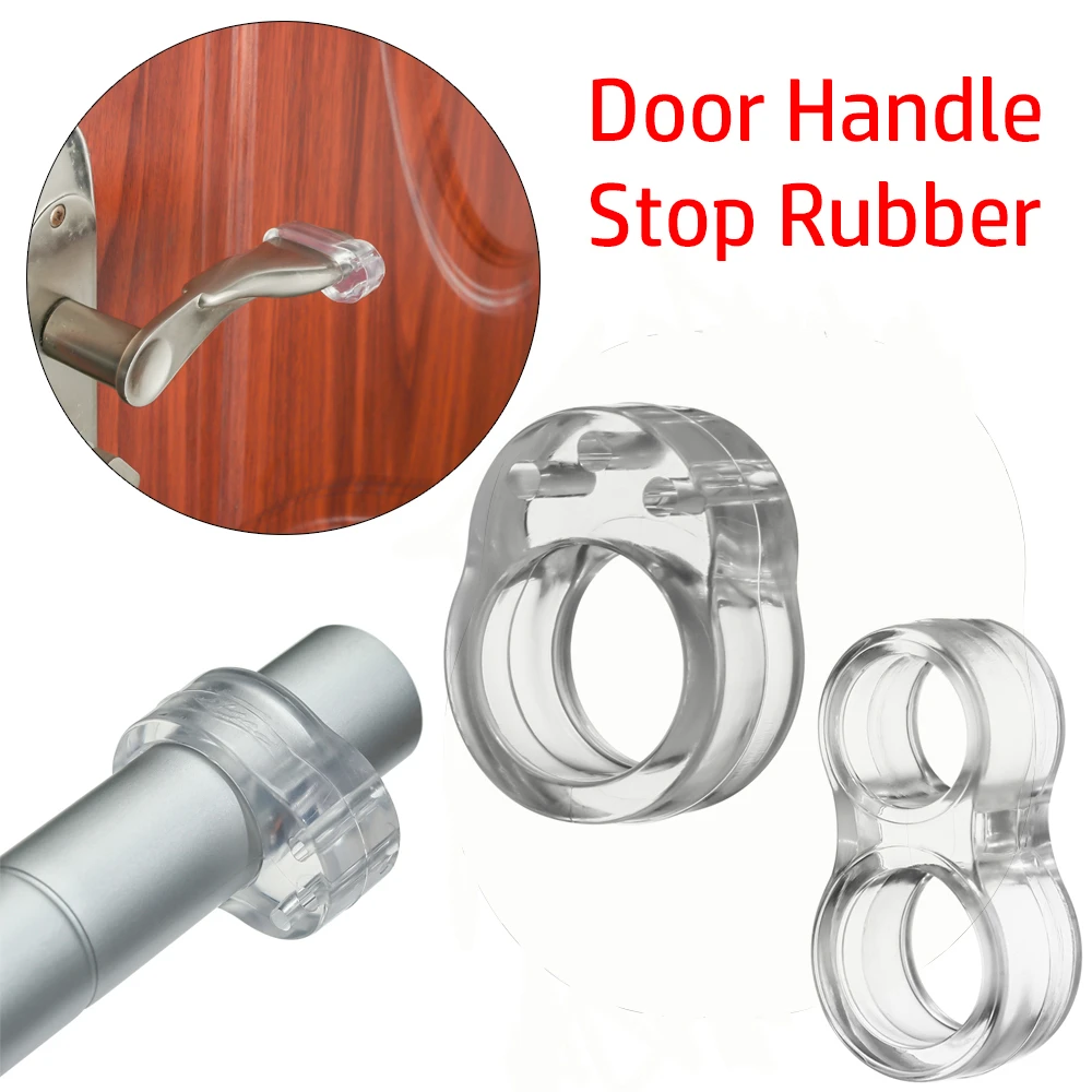 Hot New Transparent Door Handle Stopper Silica Gel Furniture Buffer Baby Safety Protection Shockproof Pad Wall Protective Tools