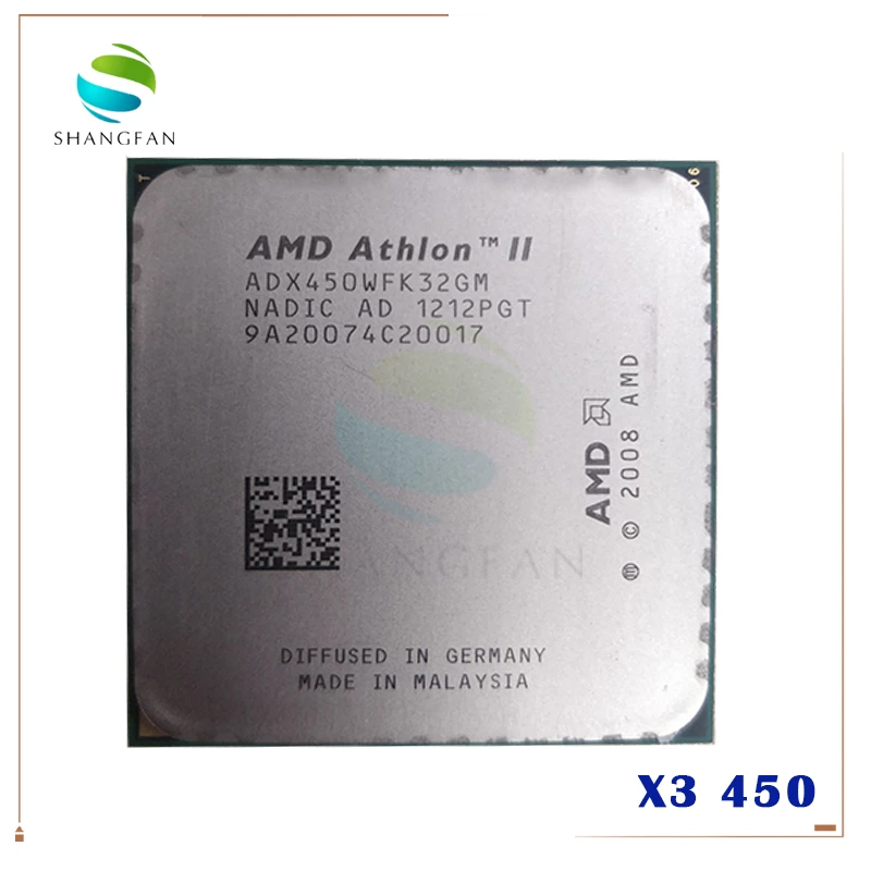 AMD Athlon II X3 450 3.2GHz Triple-Core CPU Processor ADX450WFK32GM Socket AM3 938pin