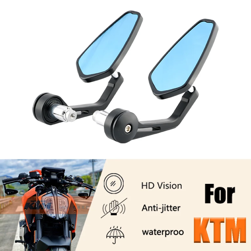 CNC Motorcycle Rear View Side Mirrors Handlebar End Mirror  Handlebar Bar End Mirrors For KTM duke 790 rc390 890 1290 690duke390