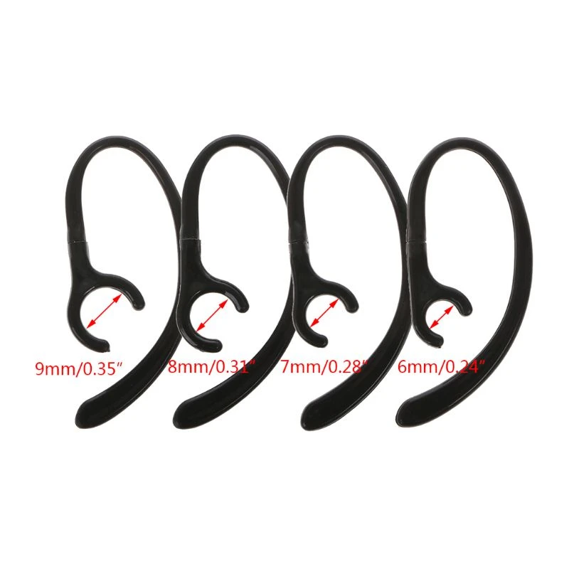 1 Pair Anti-lost Soft Bluetooth Earphone Earhook Clip Headphone Stand Sport Headset Ear Hook Clamp Holder EarLoop Wings