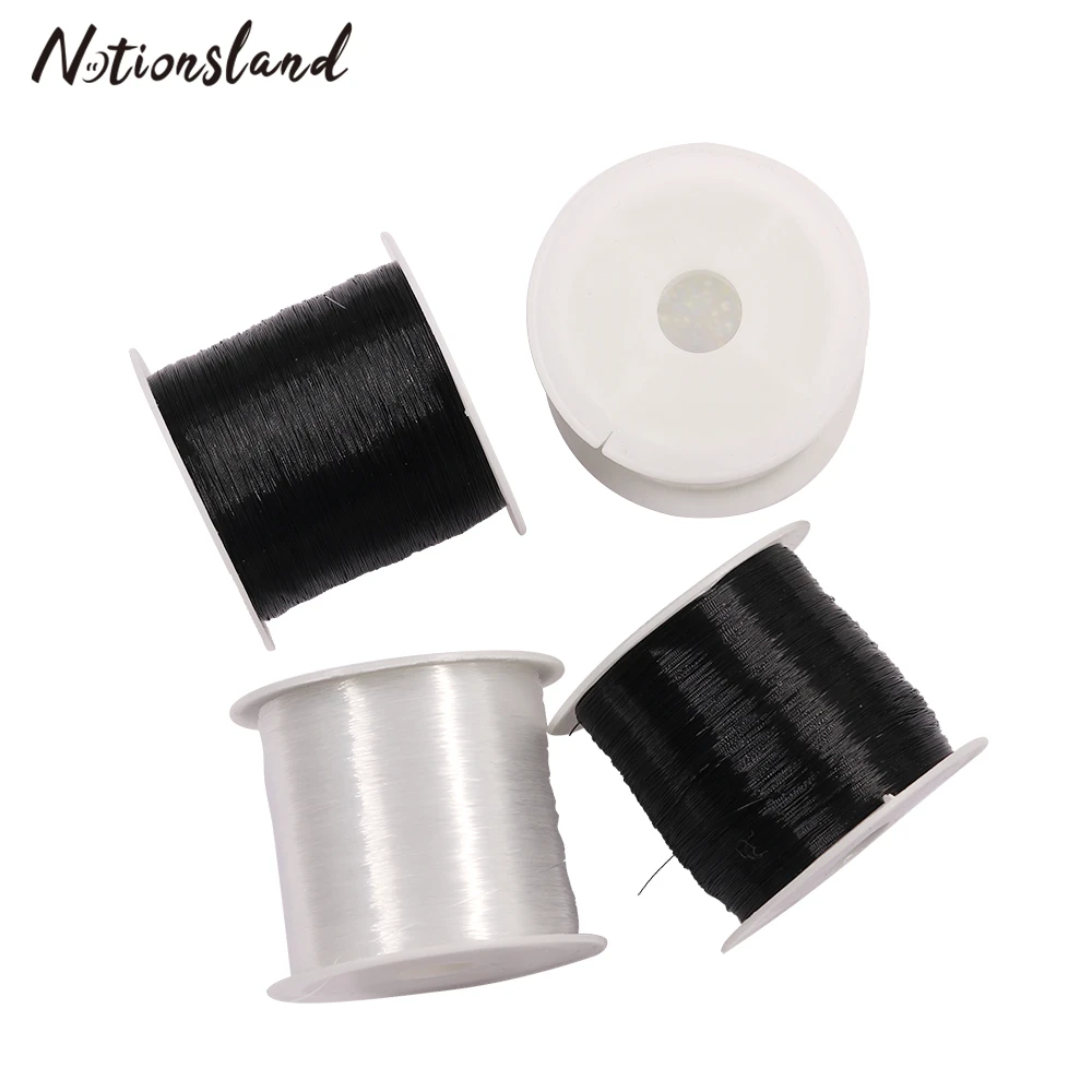 80m/Roll 0.2mm Beading Thread Crystal String Bead Cord Nylon Thread for Bracelet Jewelry Making DIY Craft Sewing Thread